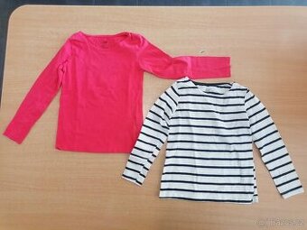 dívčí set triko s dlouhým rukávem H&M 4-6 let 110/116