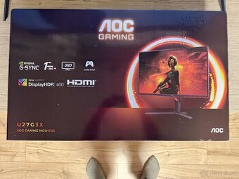 Herní monitor AOC U27G3X/BK – 27" / 4K UHD / 160 Hz / IPS /