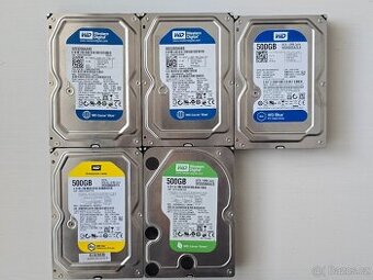 Různé 2,5"/3,5" SATA HDD 320-500GB