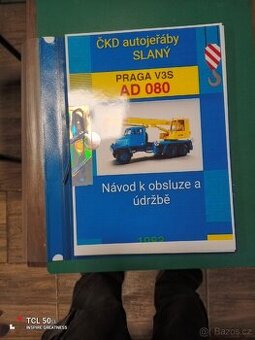 Praga V3S autojeřáb 8 tun. Návod k obsluze a údržbě