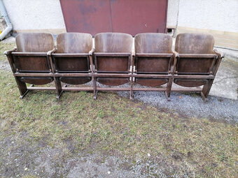 thonet lavice židle do kina původní funkční stav