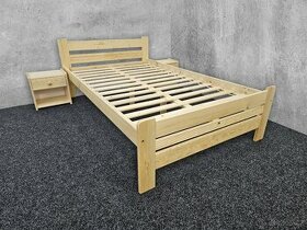 Prodám nové masiv zvýšené  postele 140x200 s roštem