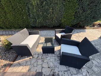 Prodám použitý zahradní ratanový set