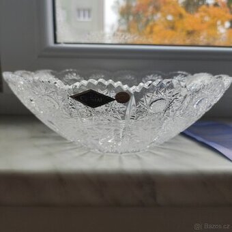 větší broušená křišťálová mísa ceasar crystal