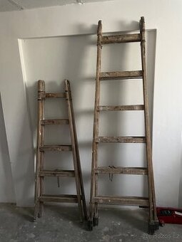 Štafle dřevěné 5 příček(1,5m) 6 příček (2m)