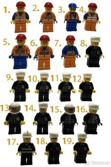 Lego minifigurky ze série LEGO CITY 1 - dělníci a policie