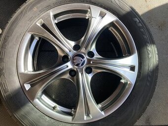 Alu kola VW PASSAT / SUPERB 5/112 letní pneu 215/55R17