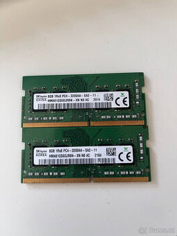 2× 8 GB DDR4 3200 MHz SO-DIMM (SK hynix HMA81GS6DJR8N)