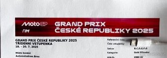 Moto GP Brno  - 2 vstupenky GOLD
