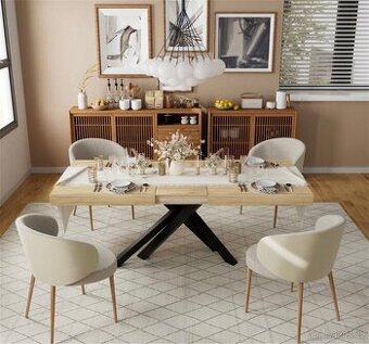 Luxus design jídelní stůl rozložitelný