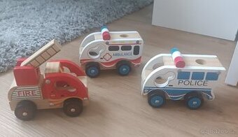 Dřevěný set autíček OUS