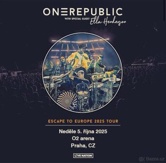 Lístek k sezení na One Republic