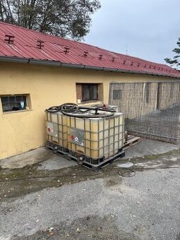 IBC kubíková nádrž 1000l – nafta,čerpadlo,pistole, počítadlo