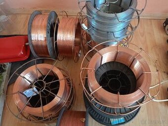 Svařovací drát, 1.00 a1.20mm, celkem cca 100 kg