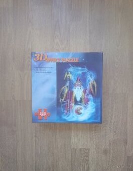 3D efekt puzzle – Kouzelník / 555 dílků
