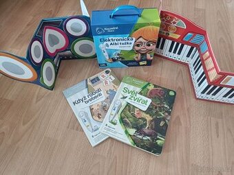 Set kouzelné čtení ALBI - tužka, 2 knížky,2 hudební nástroje