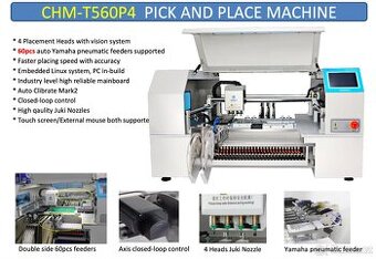 Osazovací stroj SMD (automat) PnP CHMT560P4 + PODAVAČE