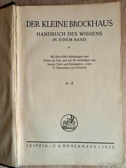 Originál Malý Brockhaus, 1928