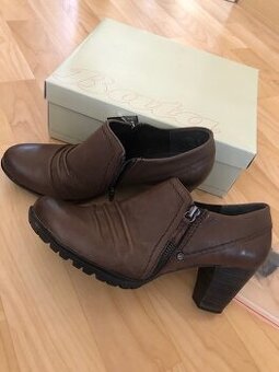 Dámské hnědé boty na podpatku, vel.40, NOVÉ, zn.Baťa