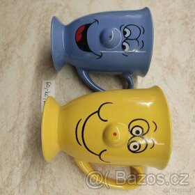 Hrnky s obličejem 2 ks