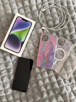 iPhone 14 fialová barva+kryty