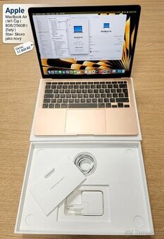 Macbook Air 13 palců M1 8 GB RAM | 256 SSD | TOP stav