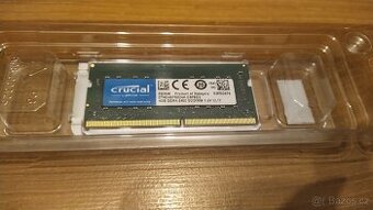 Nepoužitá RAM paměť Crucial DDR4 SO-DIMM 4GB 2400MHz
