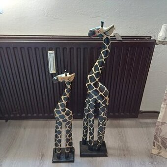 Dřevěné zirafy