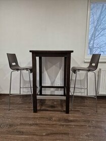 Barový stůl + 2 židle TON