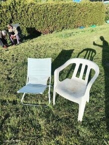 Dvě zahradní židle