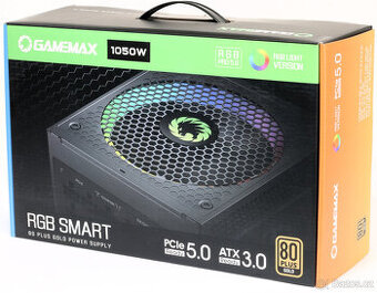 PC Zdroj: GameMax 1050W ATX 3.0 GOLD, nový