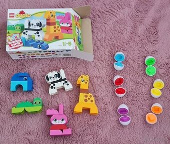 stavebnice duplo + 6 ks puzzle vajíček (18+ měs.)