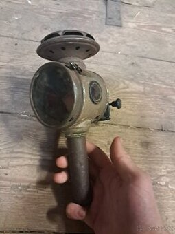 LUXOR značená svíčková lampa na historické kolo