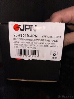 Brzdové destičky JPN - nové - sada