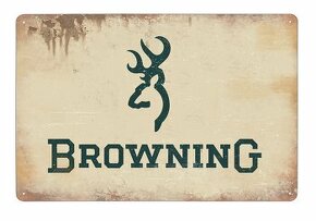 plechová cedule - Browning (logo) - 1