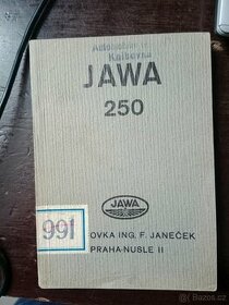 Jawa 250 Předválečná - A1 Stav - Manuál k jízdě..