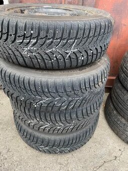 Prodám plechové disky 4x100 s pneumatikami Kumho185/65 R15 - 1