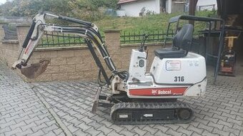 Minibagr Bobcat 316 EA r.v.2007 celk. hmotnost 760kg