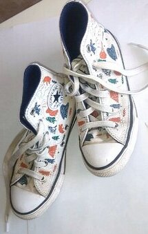 Tenisky kotníkové  33 Converse plátěnky lesní zvířata