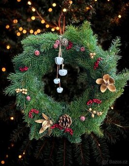 Vánoční věnec přírodní tradiční 45cm
