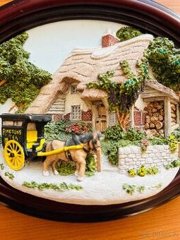 3D obraz s motivem koně s povozem