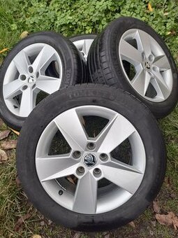 Alu kola 5x112 originál Škoda Octavia III 205/55 R16