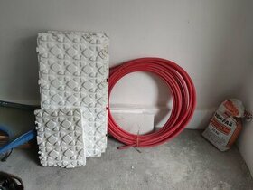 Podlahove topeni, vytapeni, zbytek z rekonstrukce