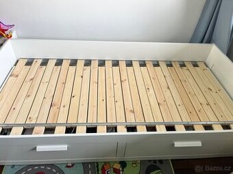 Rozkládací postel ikea brimnes 80x200 az 160x200