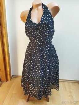 PUNTÍKATÉ ŠATY z CaA, vel. 34, XS-S - 1