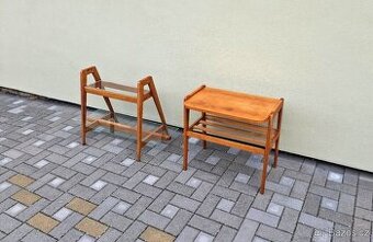 Retro designové květinové stolky 2ks - 1