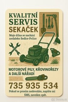 Servis a údržba lesní a zahradní techniky