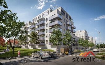 Novostavba bytu 2+kk/B, 44 m2, balkon, 2.NP, Praha 10 - Štěr