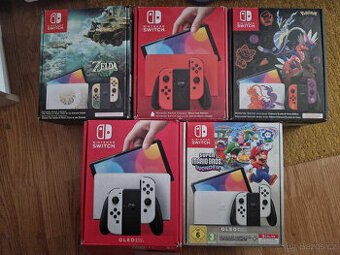 Nintendo Switch OLED – Limitované edice, běžné, hry atd.