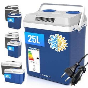 Elektrický chladící box 2 v 1, 25 l, modrá